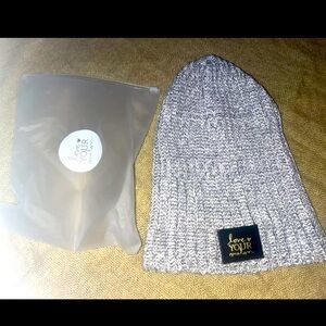 New In Bag love your melon Cotton Knit Winter Hat Gray USA